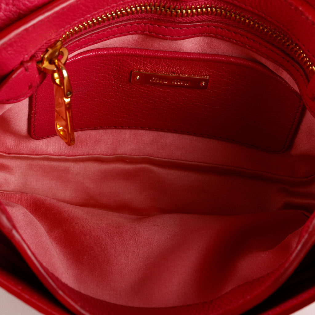 Madras Crossbody, Pink Goatskin
