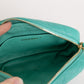 Camera Bag, Turquoise Calfskin