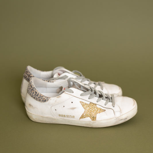 Superstar Cheetah Gold Star Sneakers