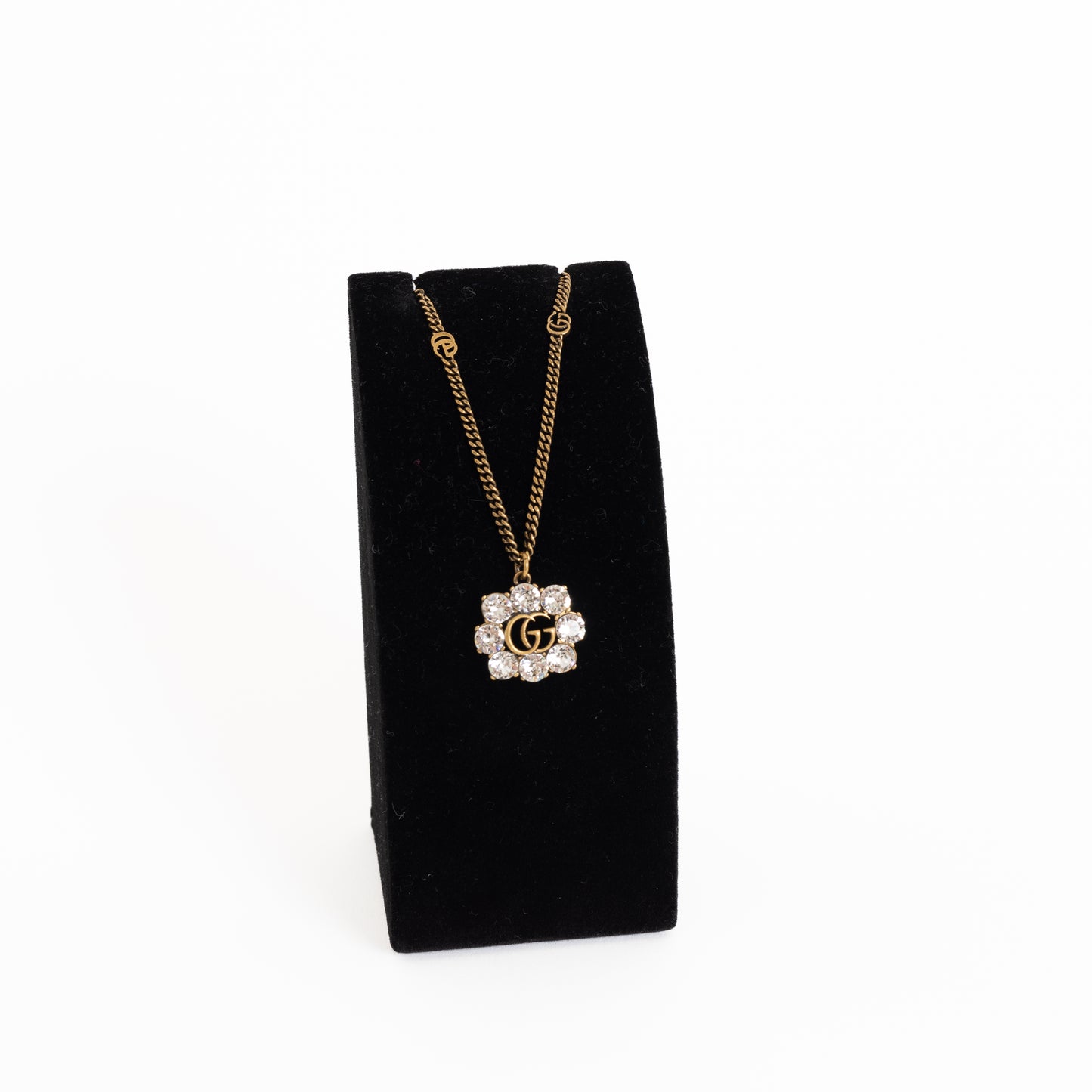 Crystal Double G Necklace 8352