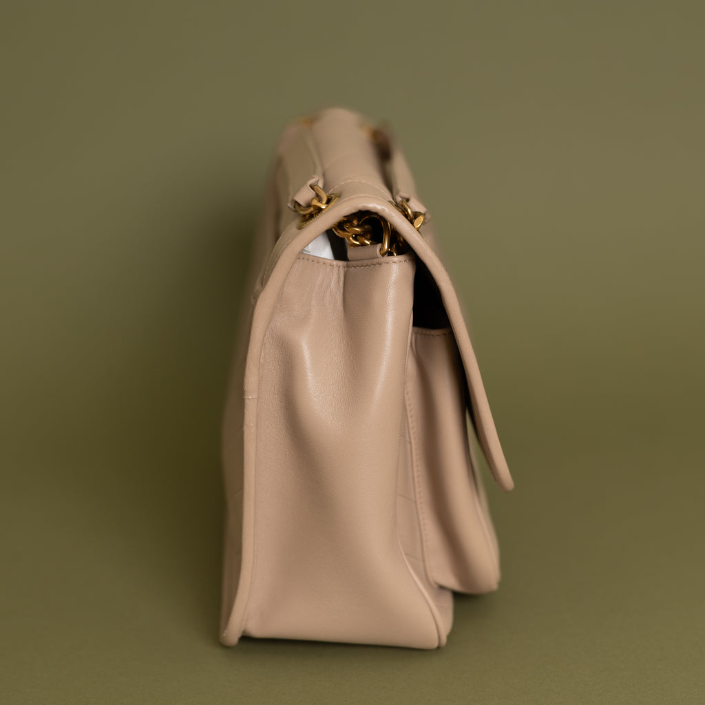 Medium Niki Dark Beige Calfskin 9837