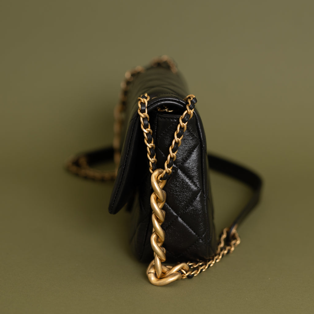 Black Calfskin Seasonal Flap 9832