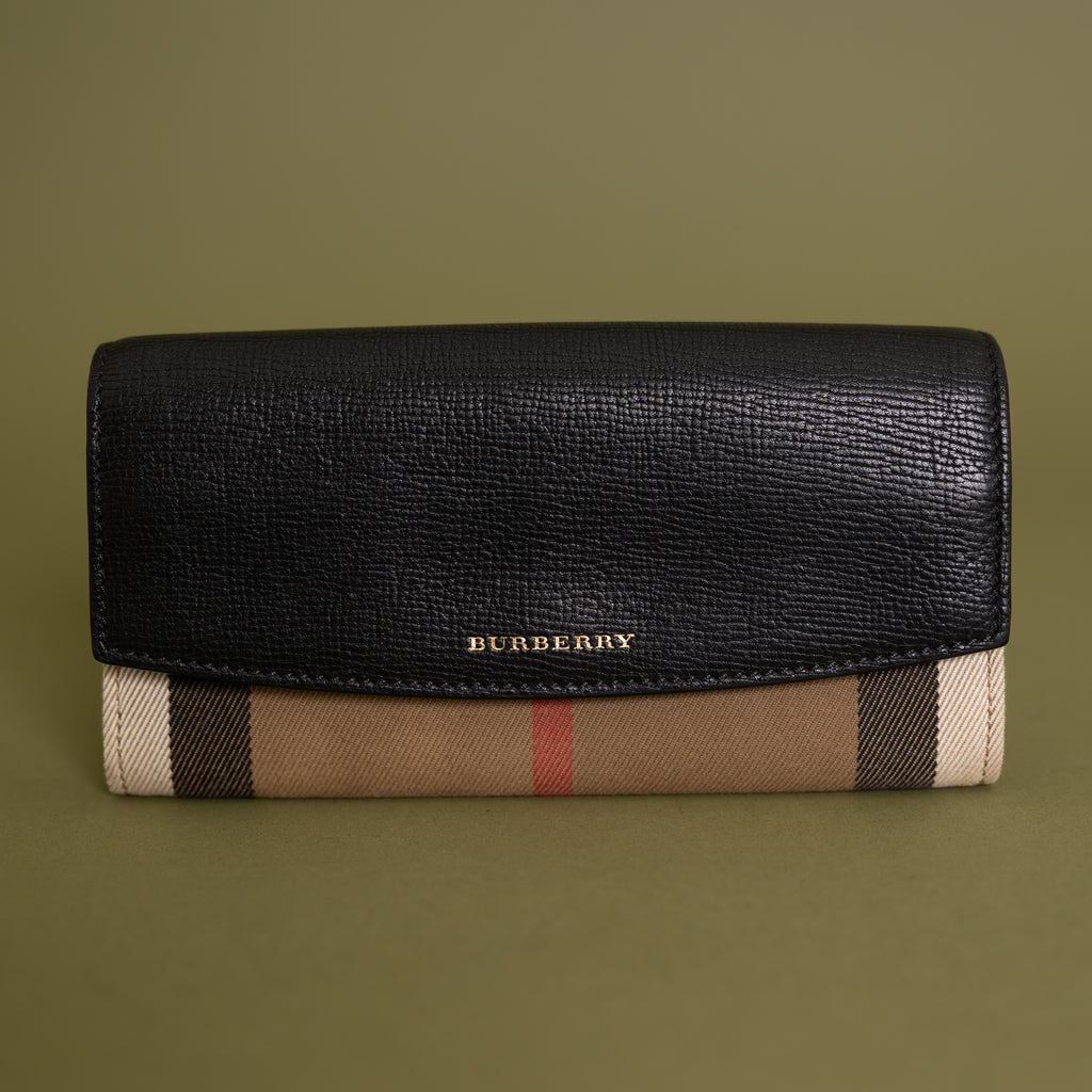 Continental Logo Zippy Wallet, Black 9931