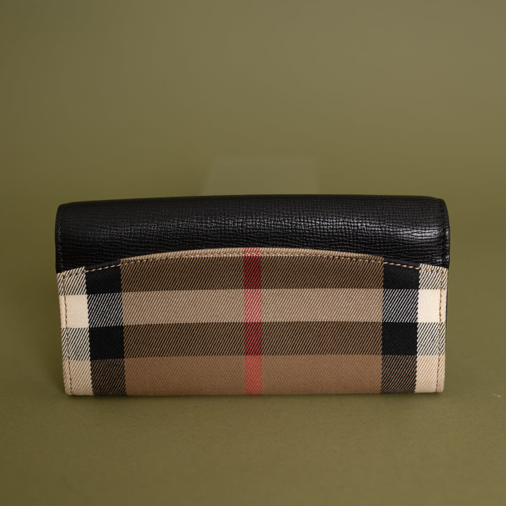 Continental Logo Zippy Wallet, Black 9931
