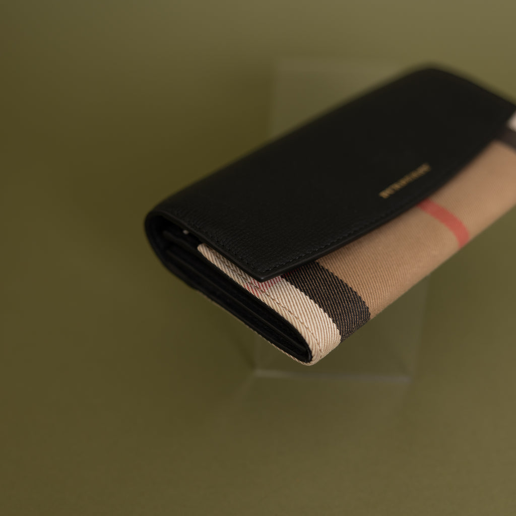 Continental Logo Zippy Wallet, Black 9931