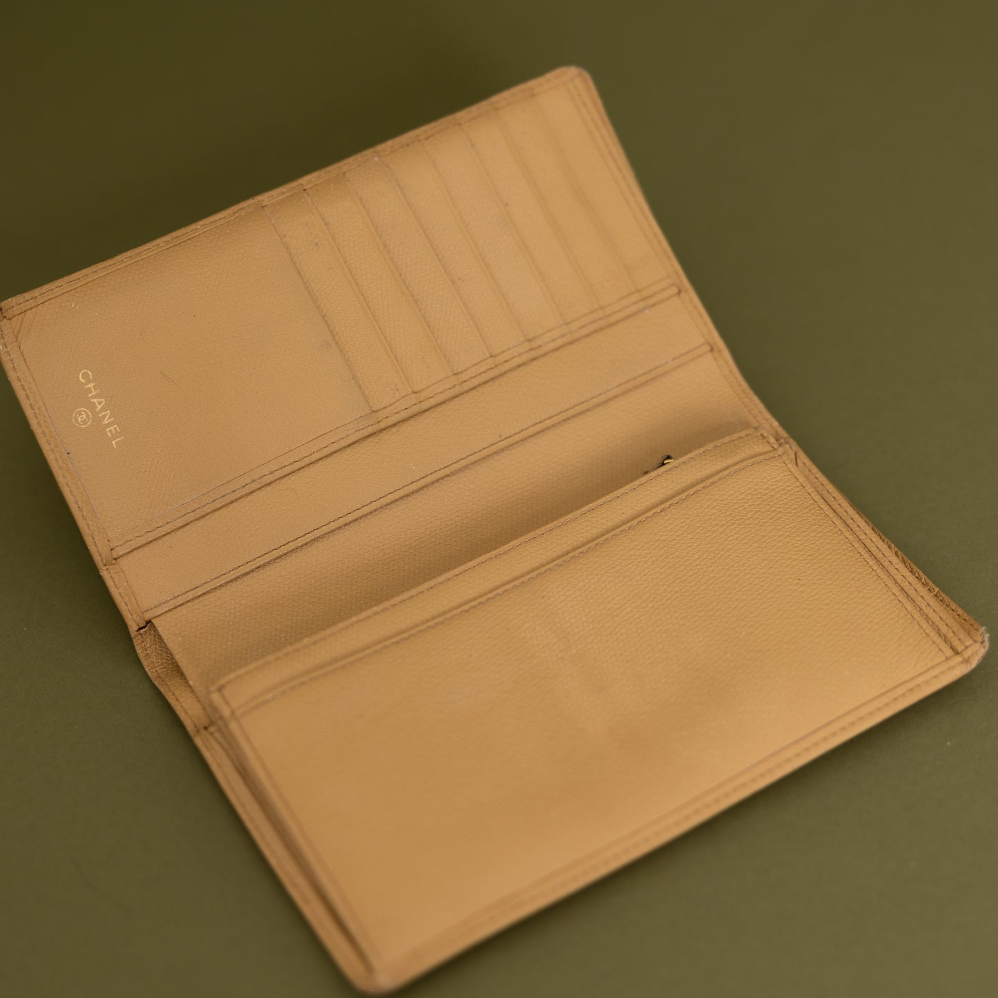 Large Long Bi-Fold, Beige 9943