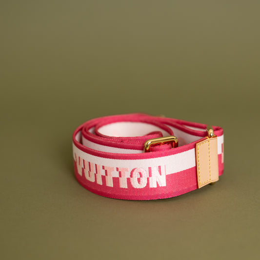 Adjustable Jacquard Strap, Pink 9946