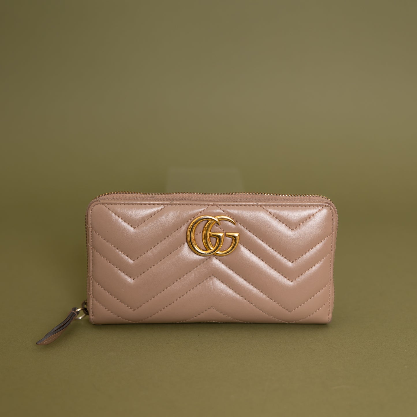 Marmont Continental Wallet, Beige GHW 9964
