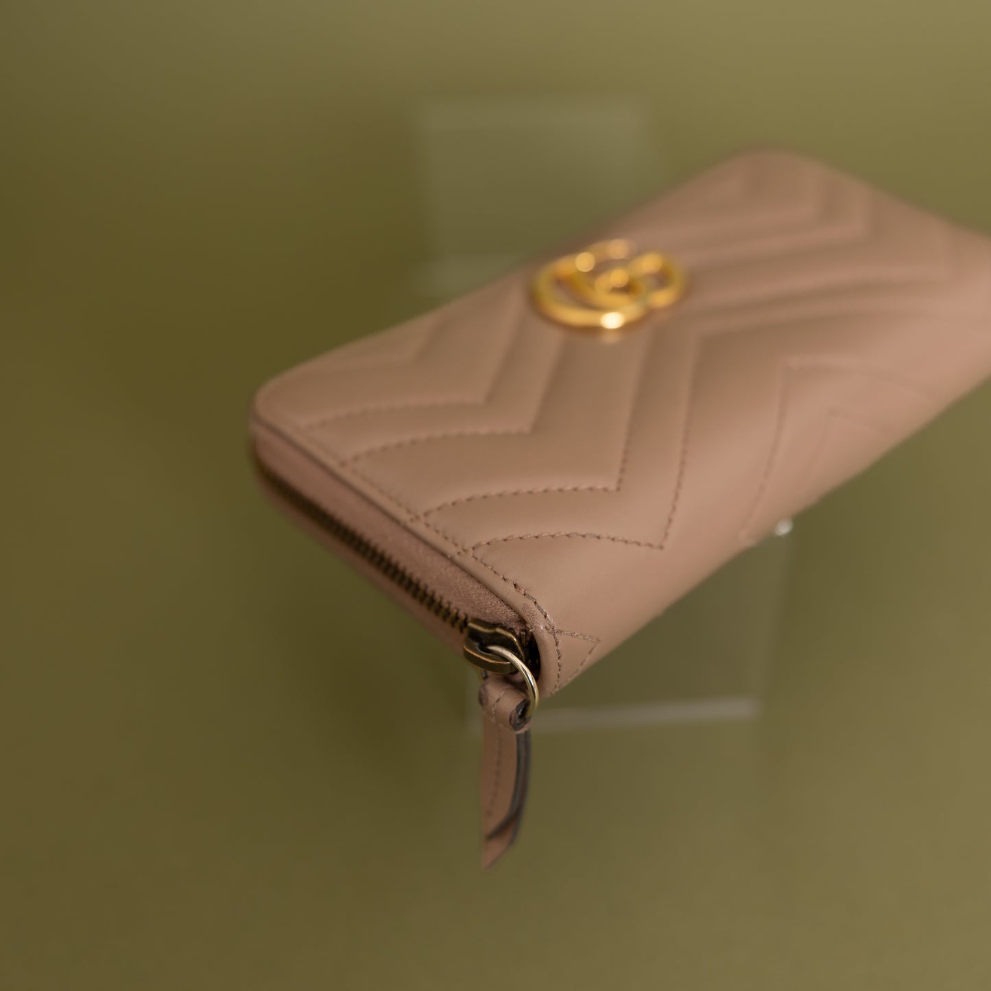 Marmont Continental Wallet, Beige GHW 9964