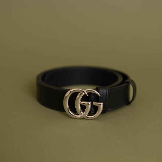 Black GG Belt (Size 90) 9991
