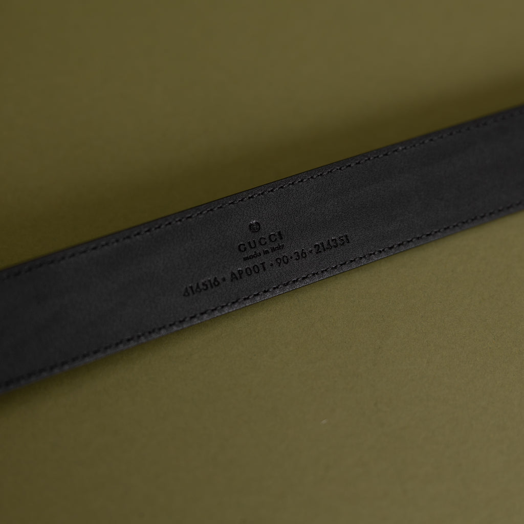 Black GG Belt (Size 90) 9991