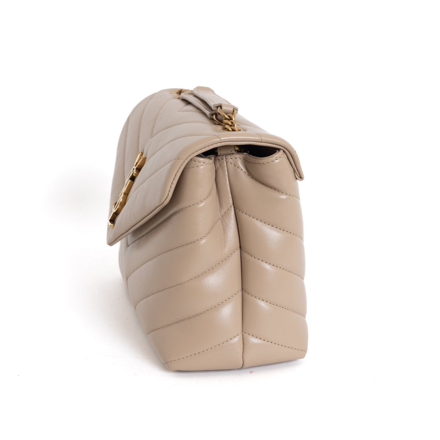 Small LouLou Quilted Leather, Beige 6808