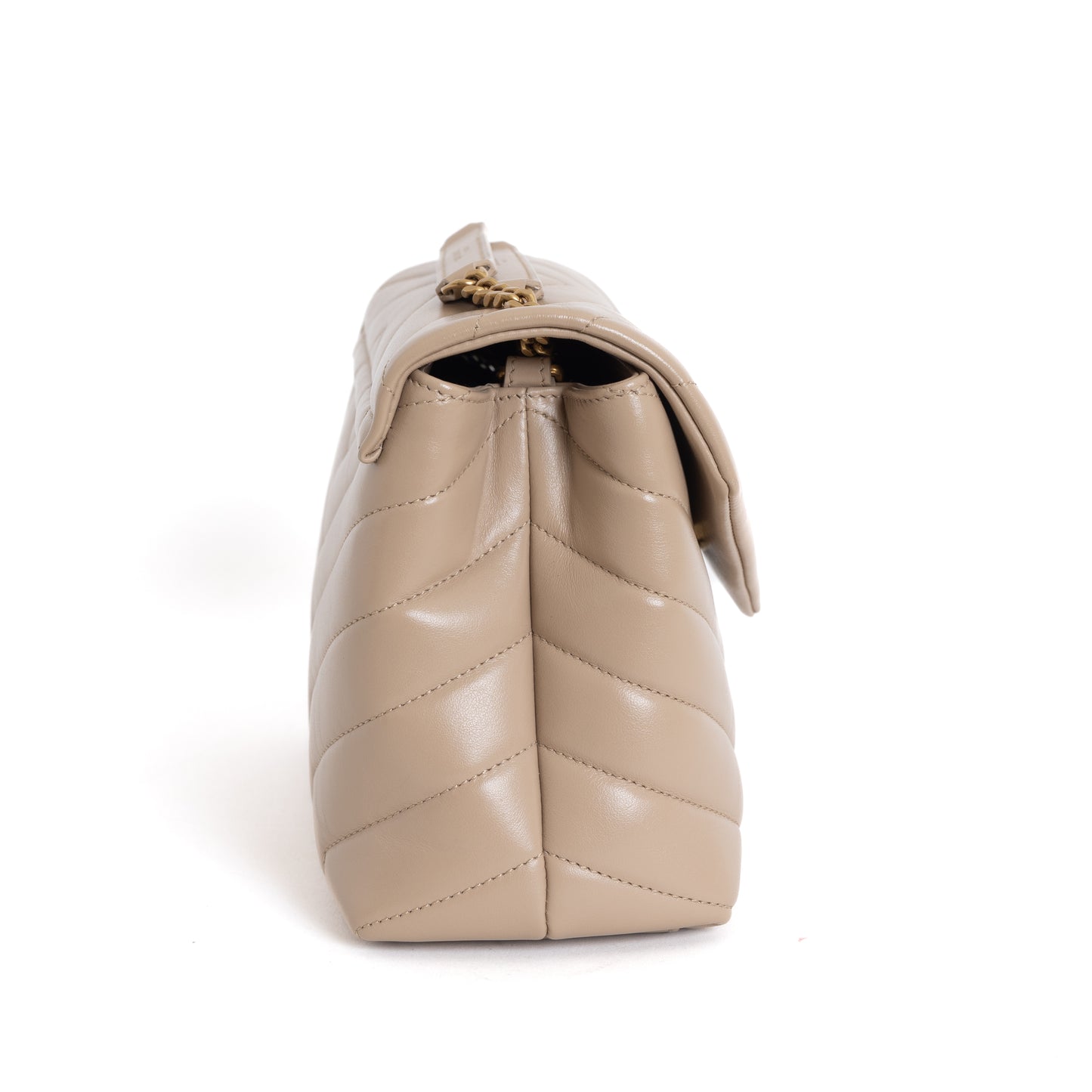 Small LouLou Quilted Leather, Beige 6808