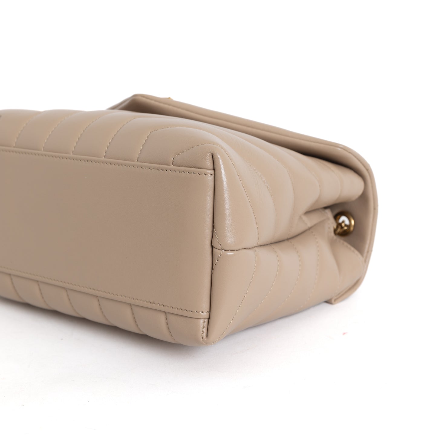 Small LouLou Quilted Leather, Beige 6808