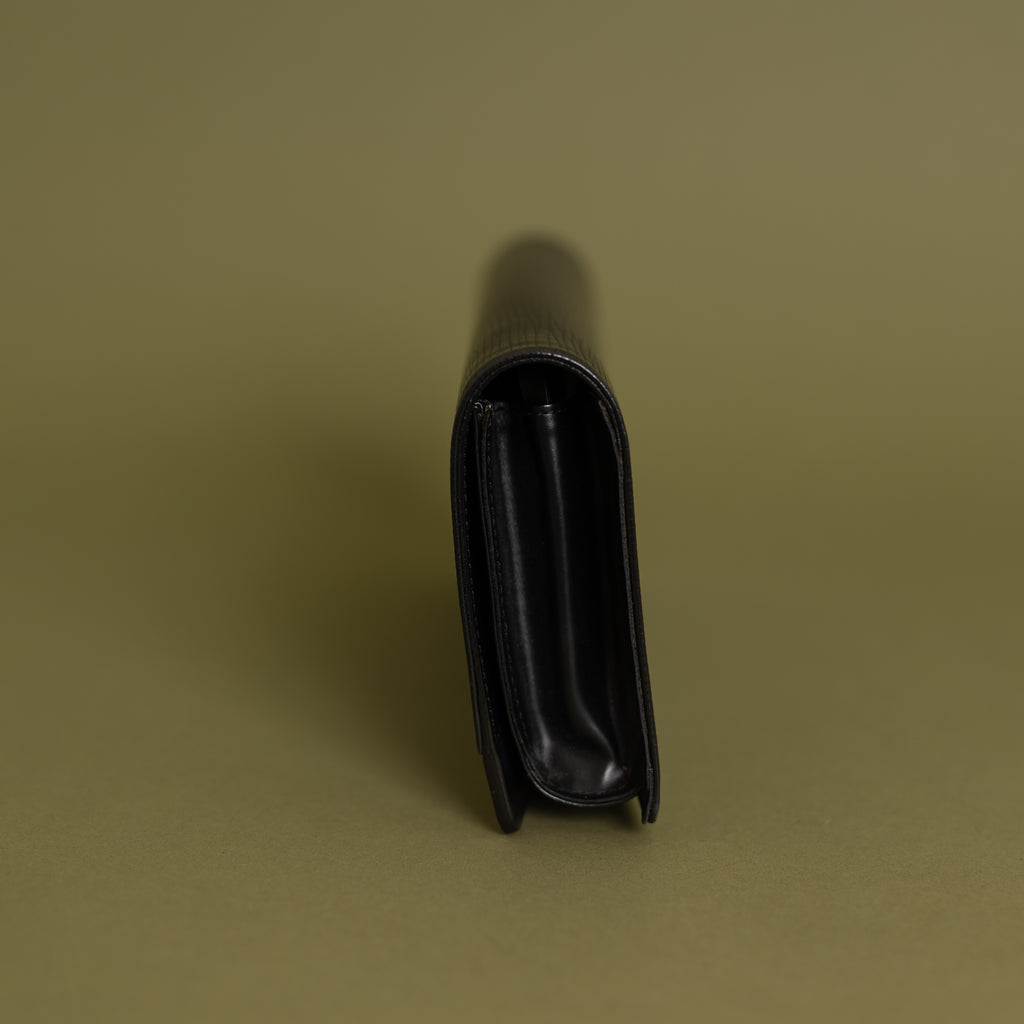 Honfleur Clutch, Black Epi