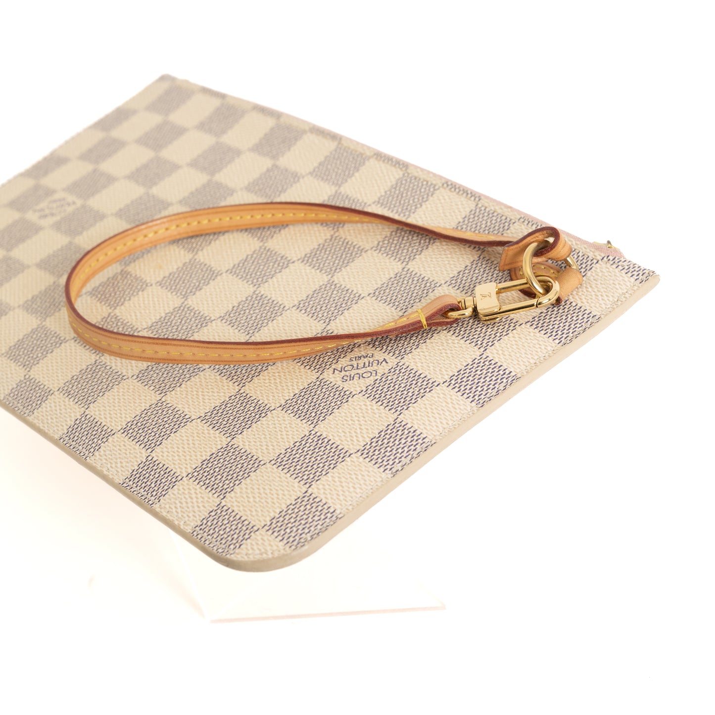 Pochette Wristlet, Damier Azur Rose 8397