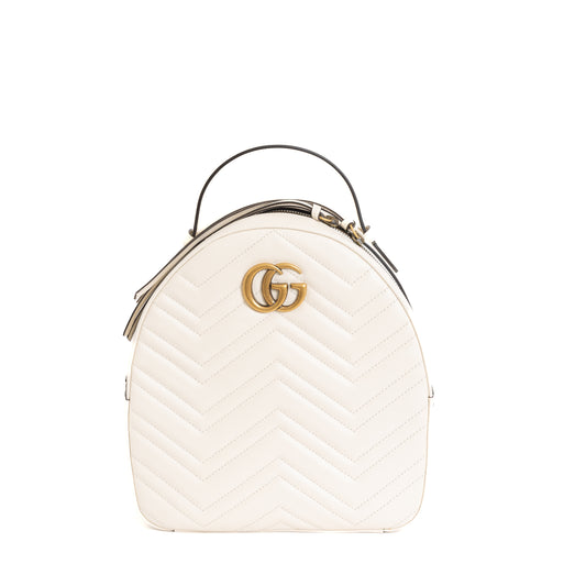 Small Marmont Backpack, White 7381