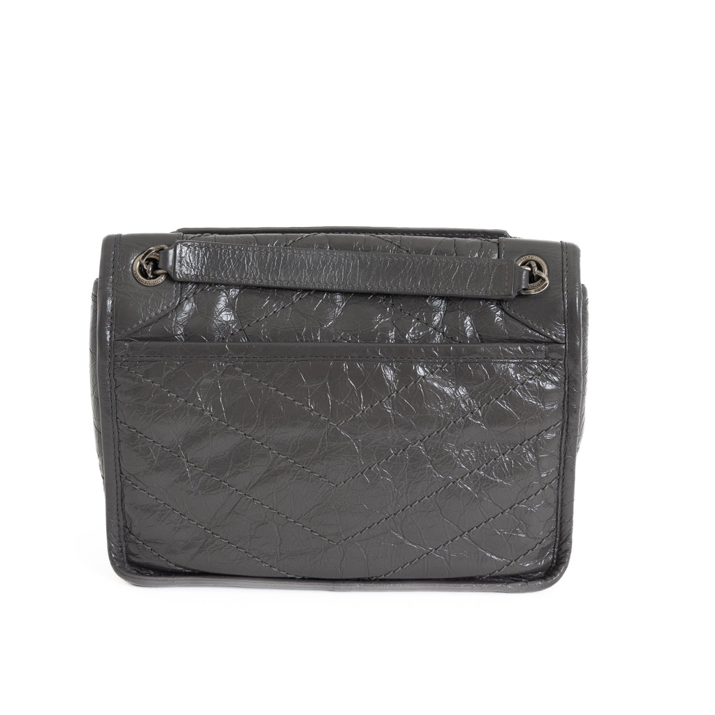 Baby Niki Crinkled Calfskin, Storm 8501