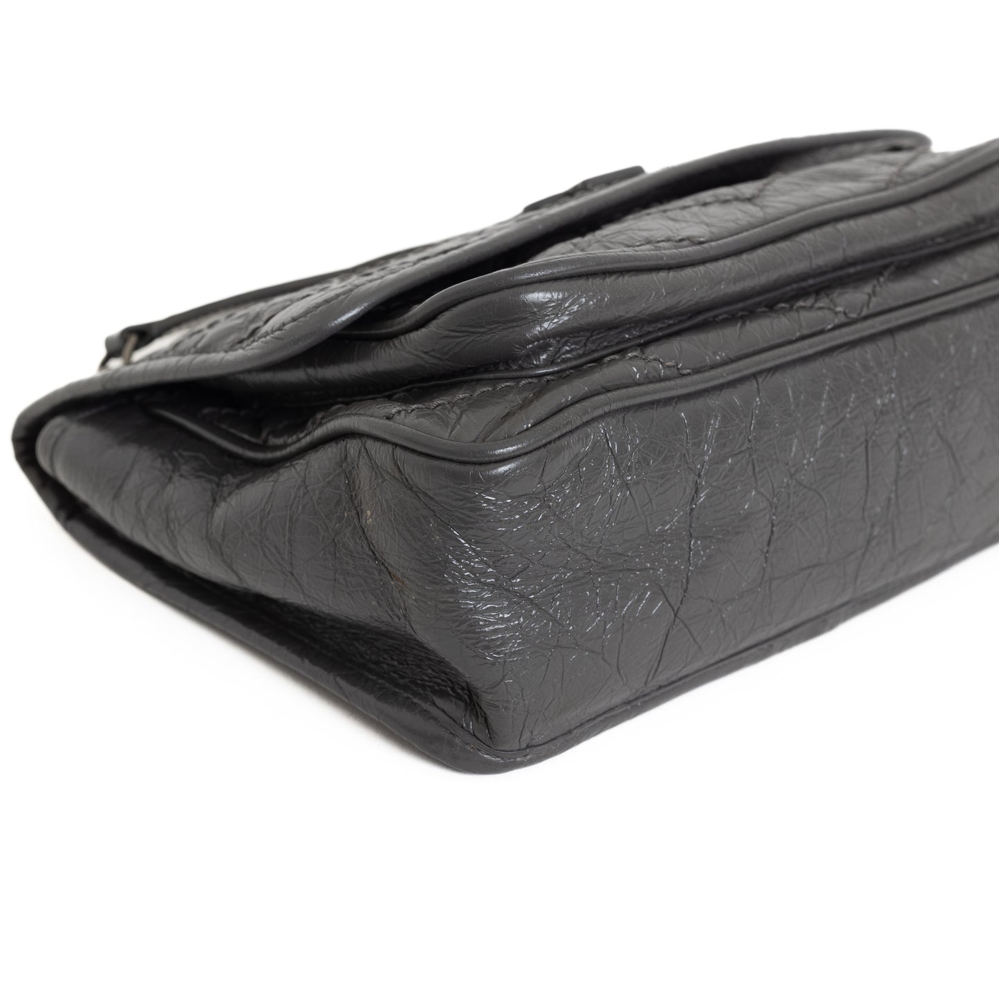 Baby Niki Crinkled Calfskin, Storm 8501