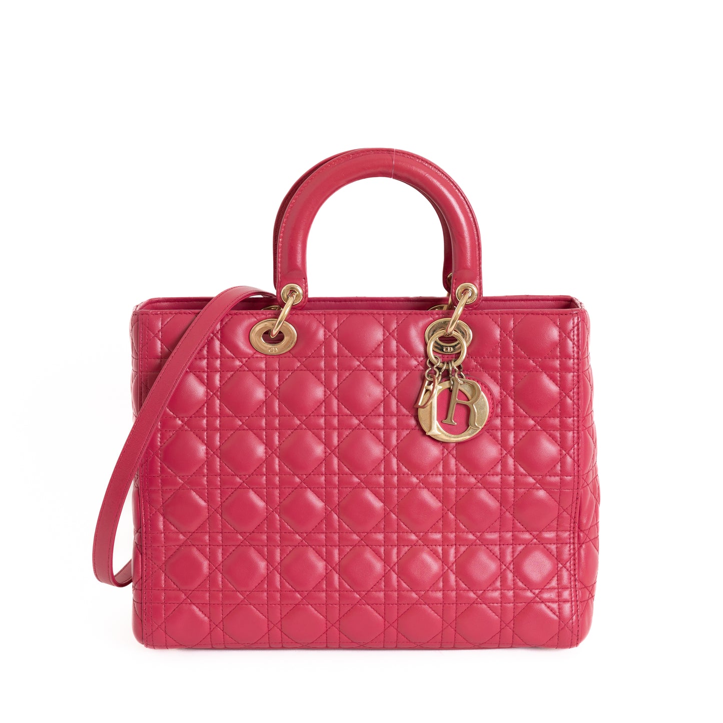 Medium Lady Dior, Pink Lambskin 8500