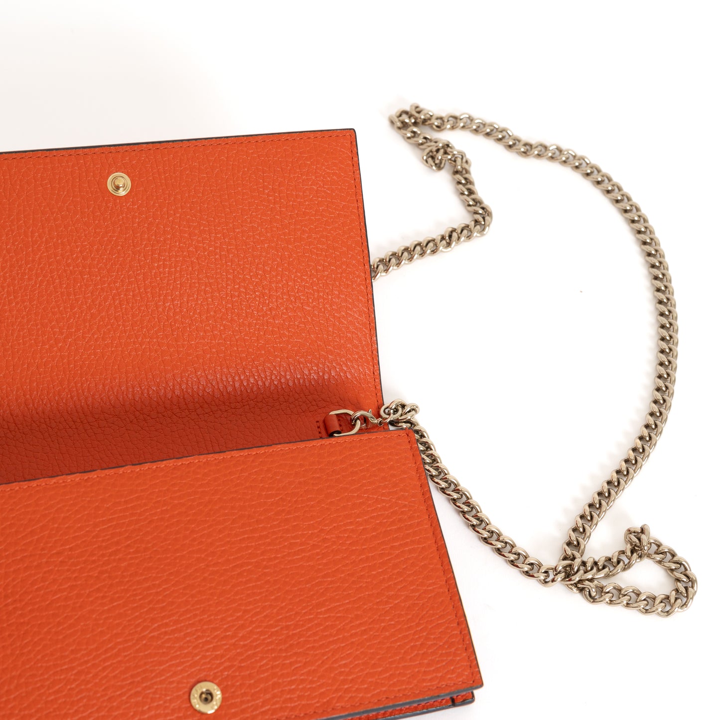 Wallet on Chain, Orange Calfskin 8348