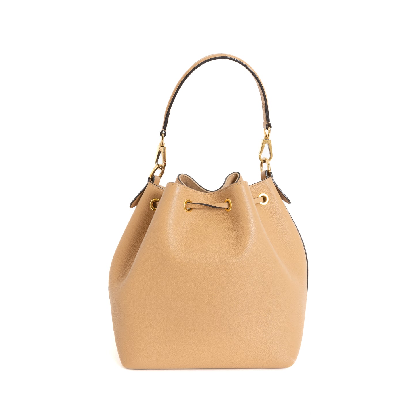 Lock Me Bucket Bag MM, Beige GHW 8224