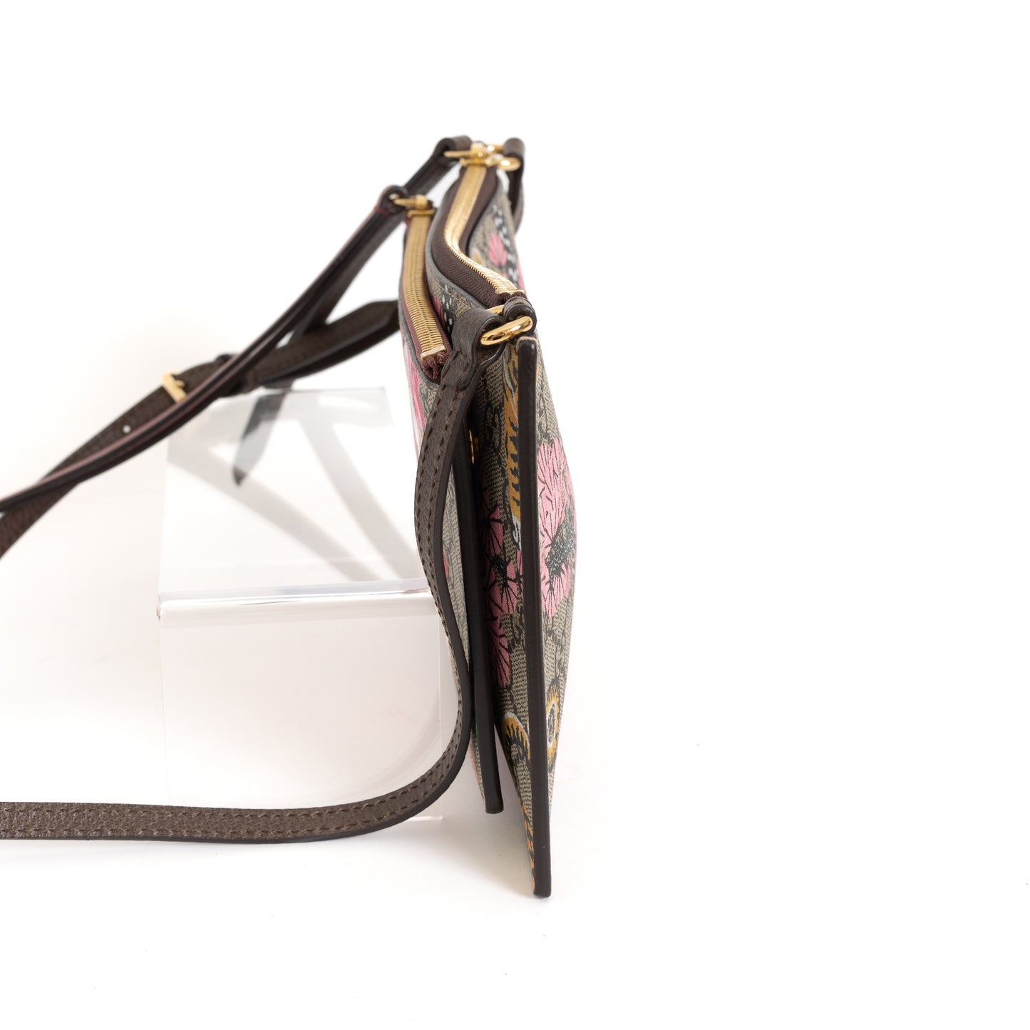 Double Zip Crossbody, GG Supreme Blooms