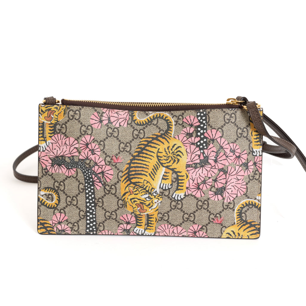 Double Zip Crossbody, GG Supreme Blooms
