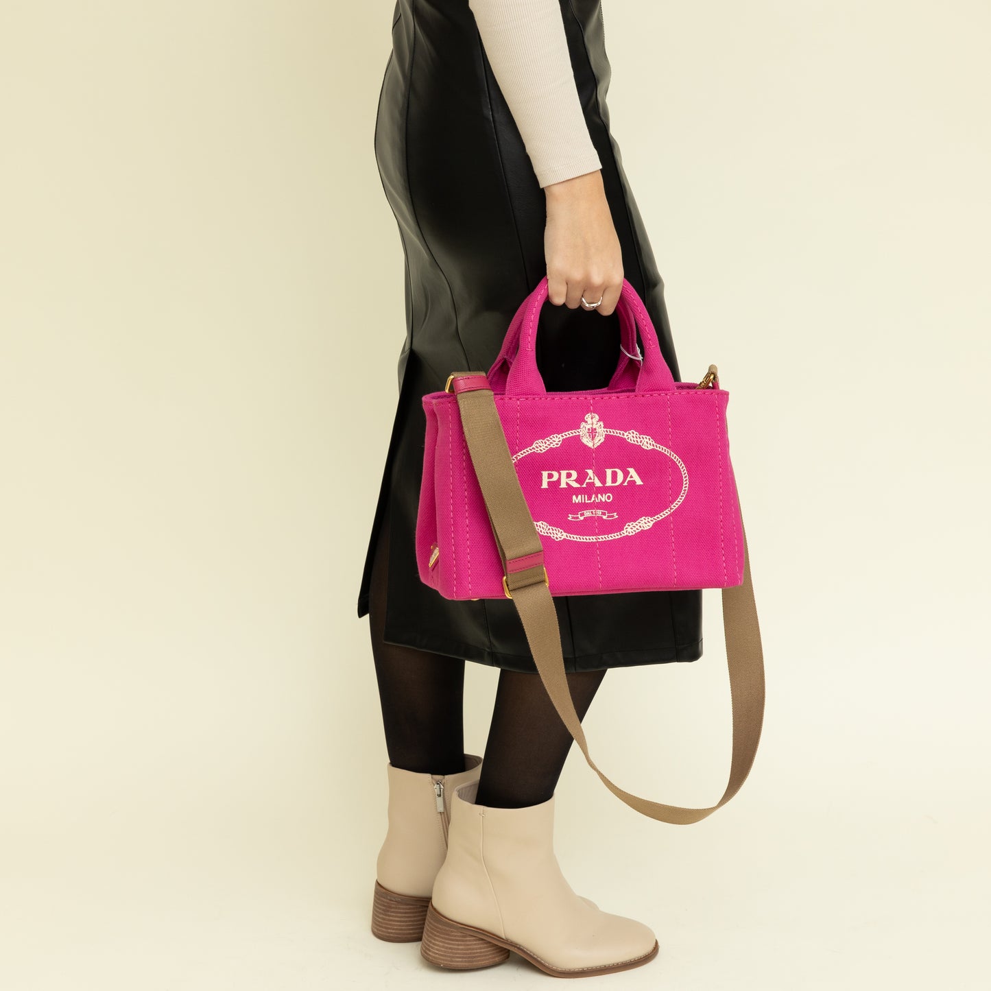 Canapa Tote, Pink GHW 8228