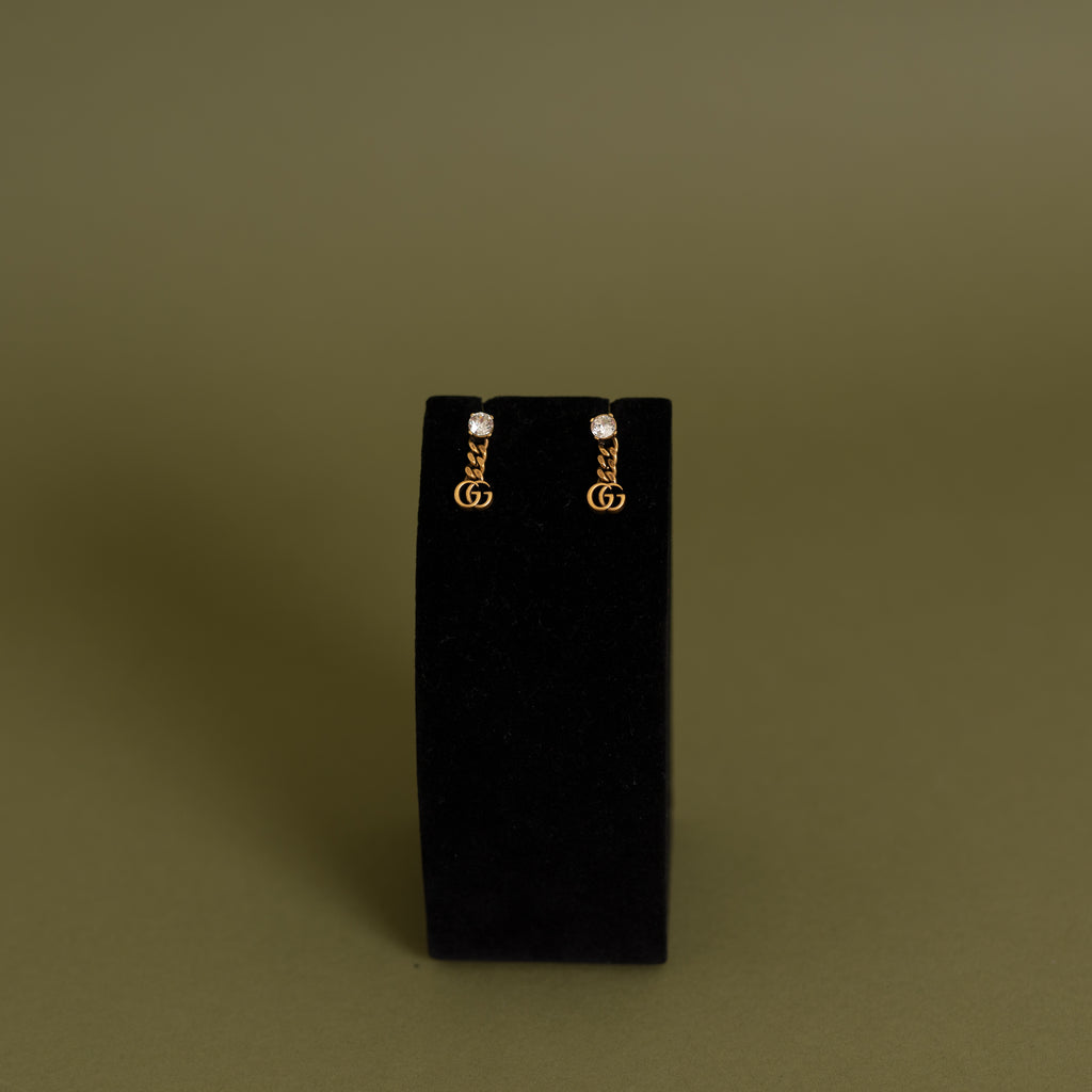 Crystal Double G Earrings