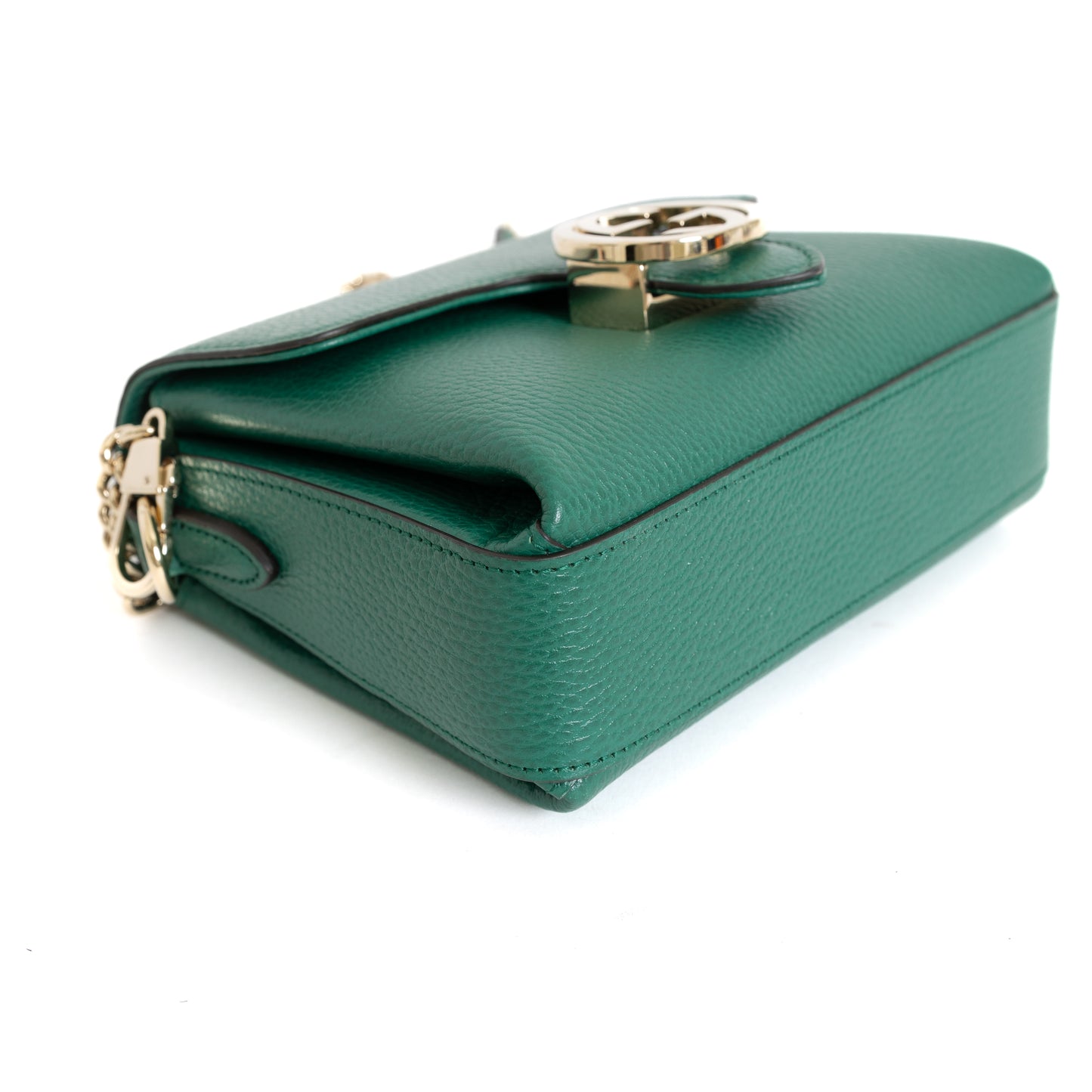 Dollar Interlocking G Crossbody, Emerald Green 8263