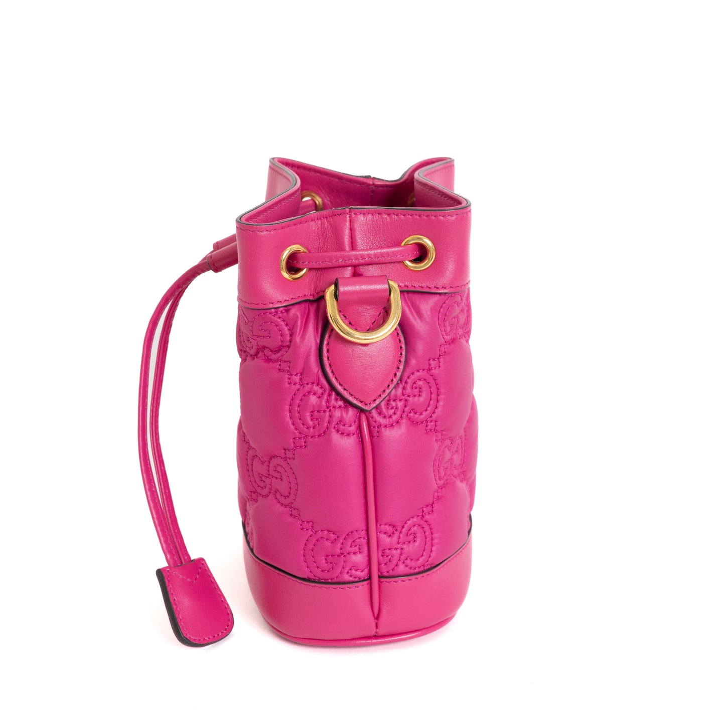 Mattelesse Nylon Bucket Bag, Fuschia 8015