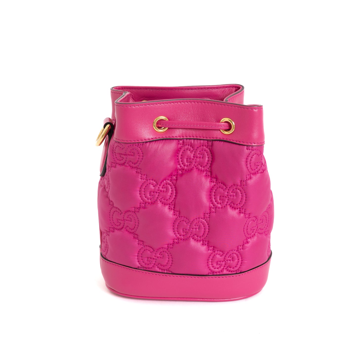 Mattelesse Nylon Bucket Bag, Fuschia 8015