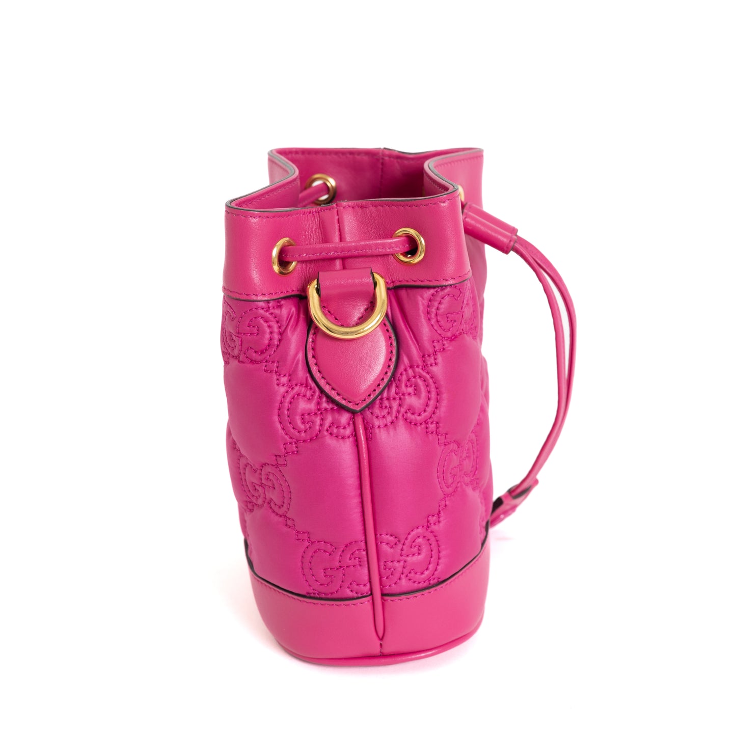 Mattelesse Nylon Bucket Bag, Fuschia 8015