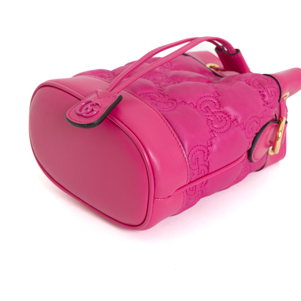 Mattelesse Nylon Bucket Bag, Fuschia 8015