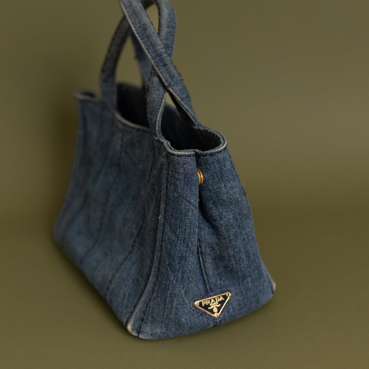 Small Canapa Tote, Denim 8999