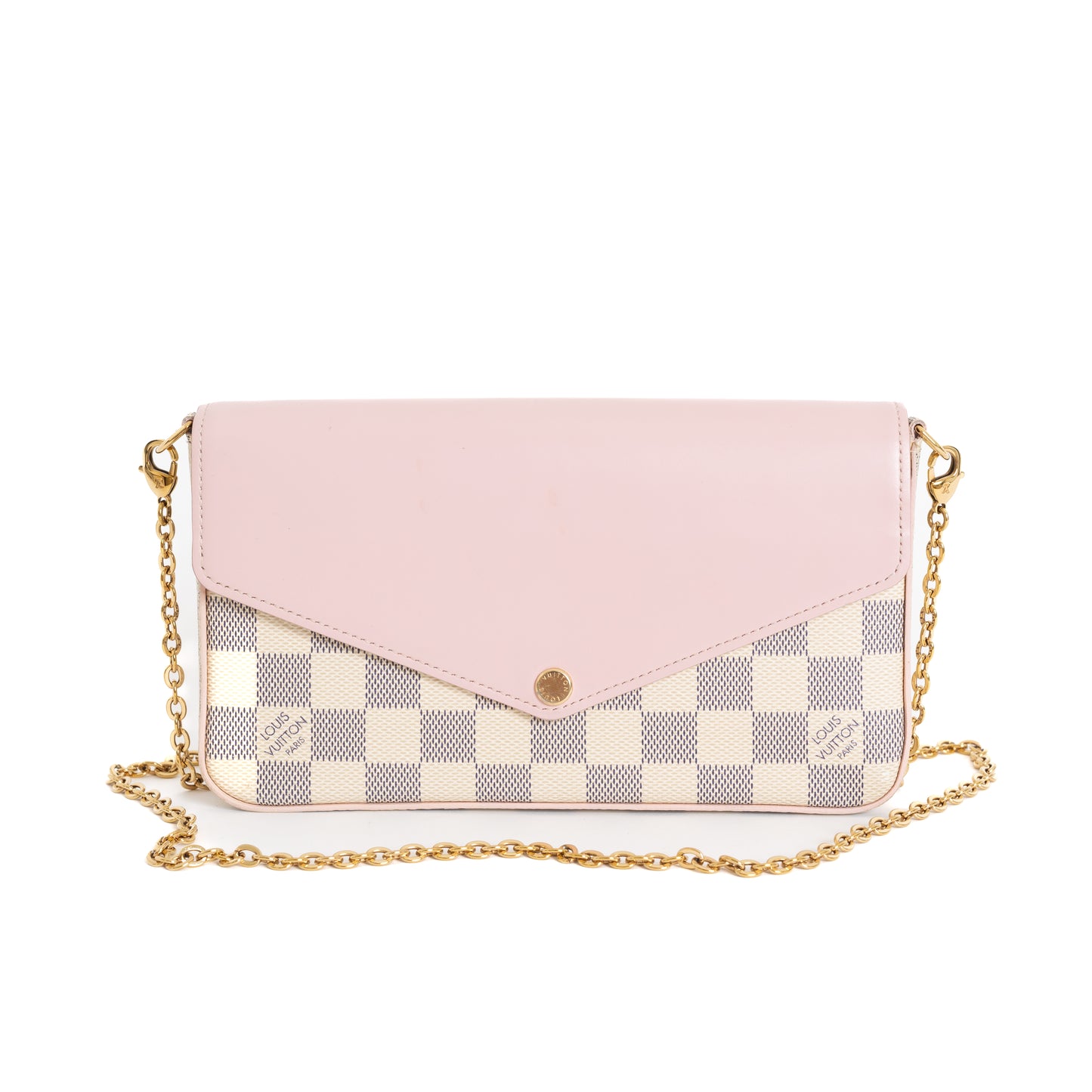 Felicie, Damier Azur Rose Ballerine with Inserts 8105