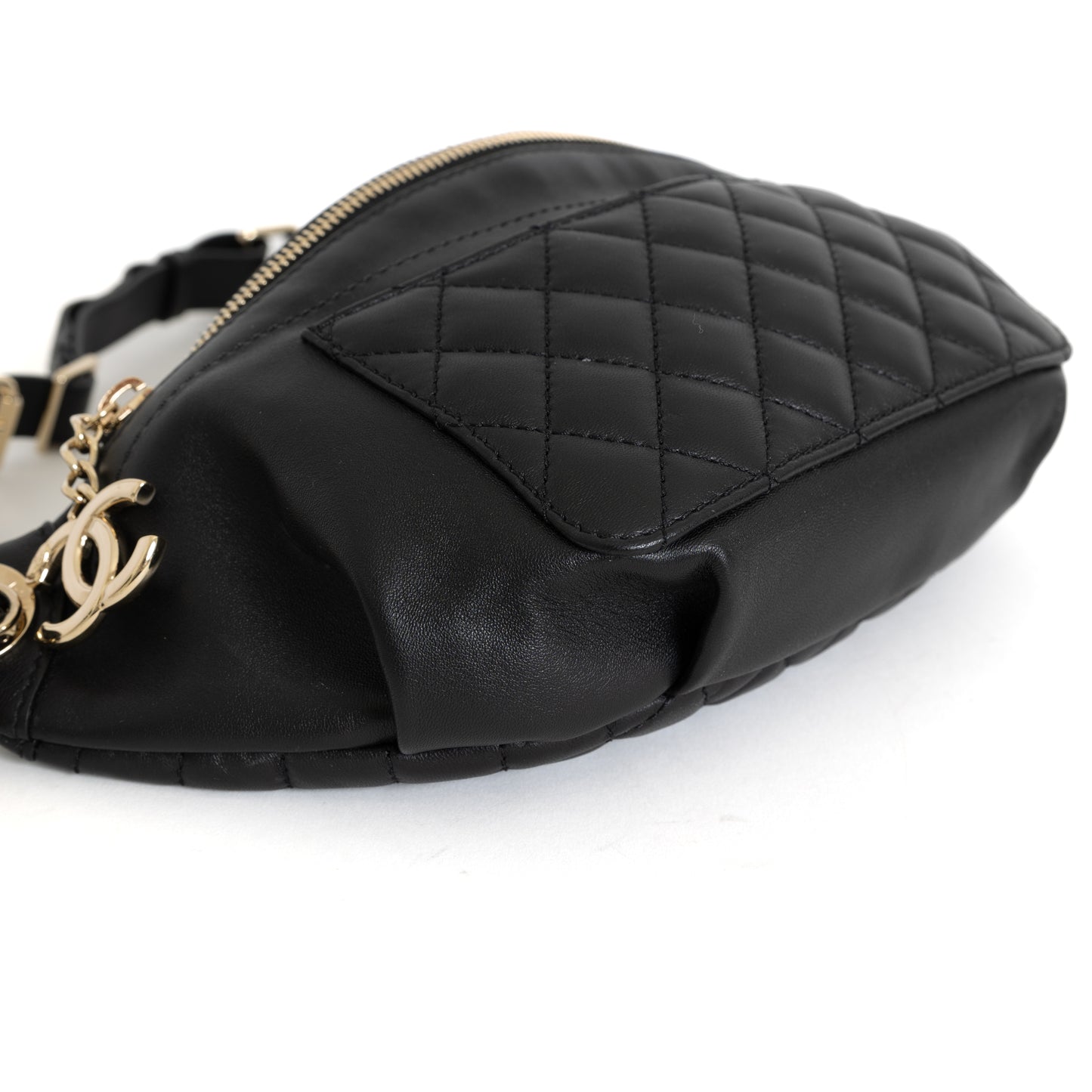 Black Lambskin Bumbag GHW 8280