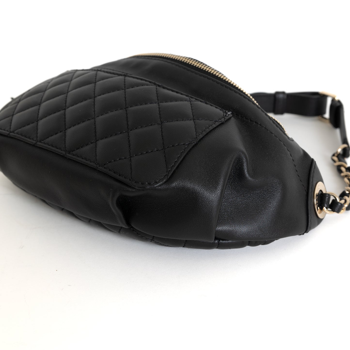 Black Lambskin Bumbag GHW 8280