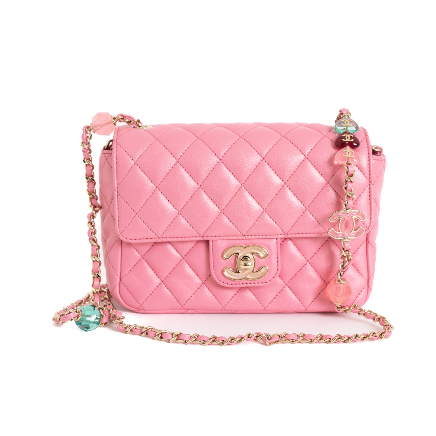 Mini Single Flap, Candy Hearts Pink 8189