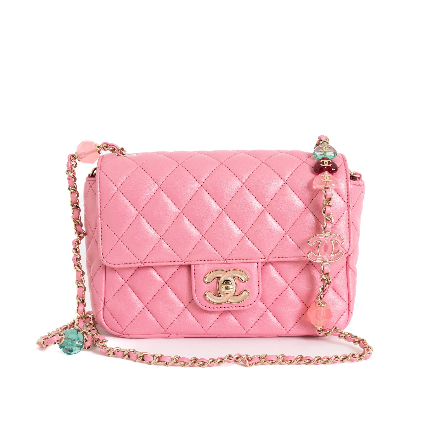 Mini Single Flap, Candy Hearts Pink 8189