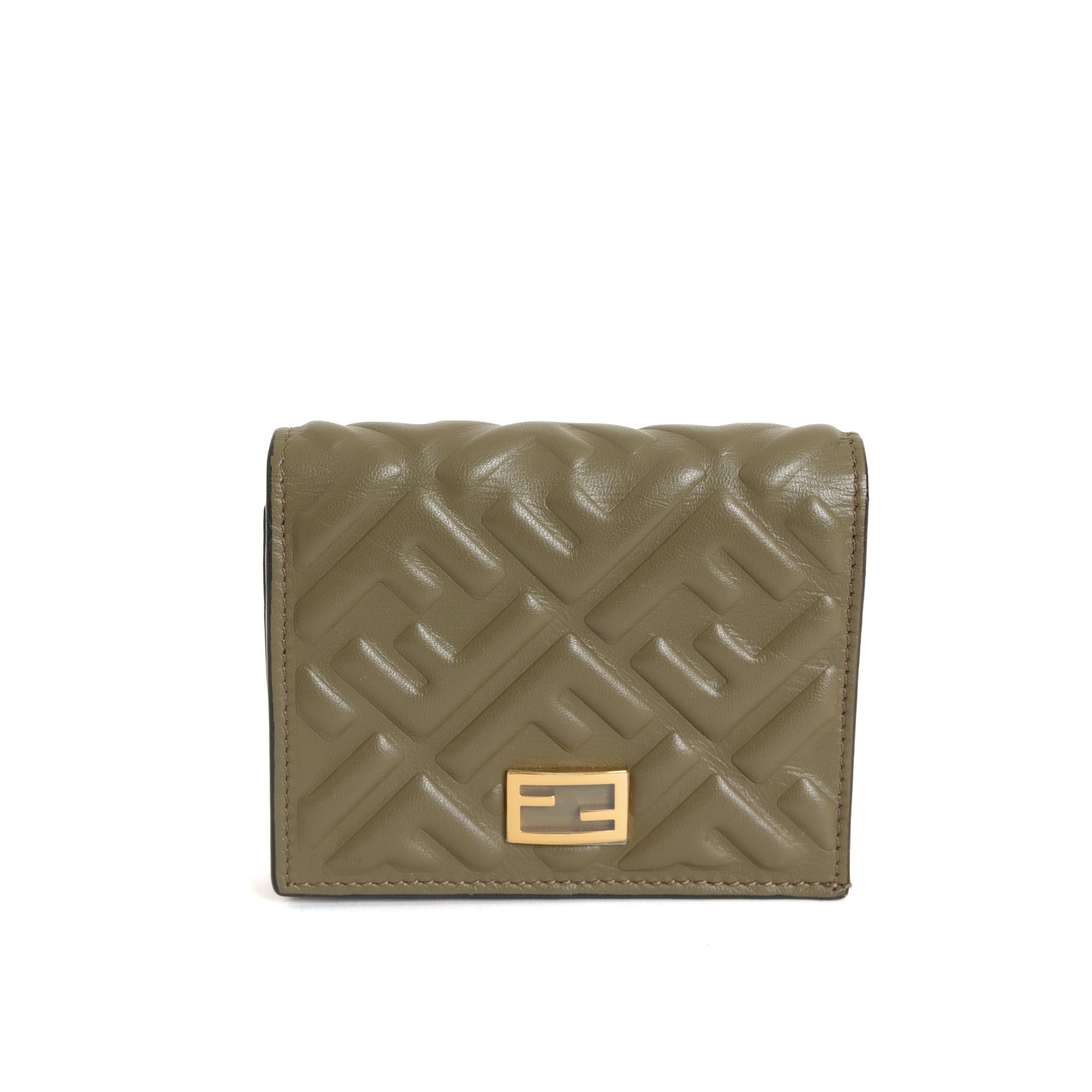 FF Embossed Baguette Compact, Green