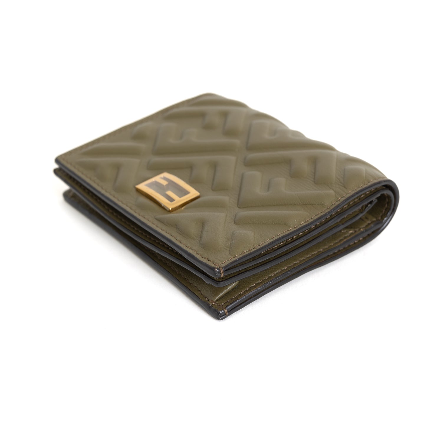 FF Embossed Baguette Compact, Green