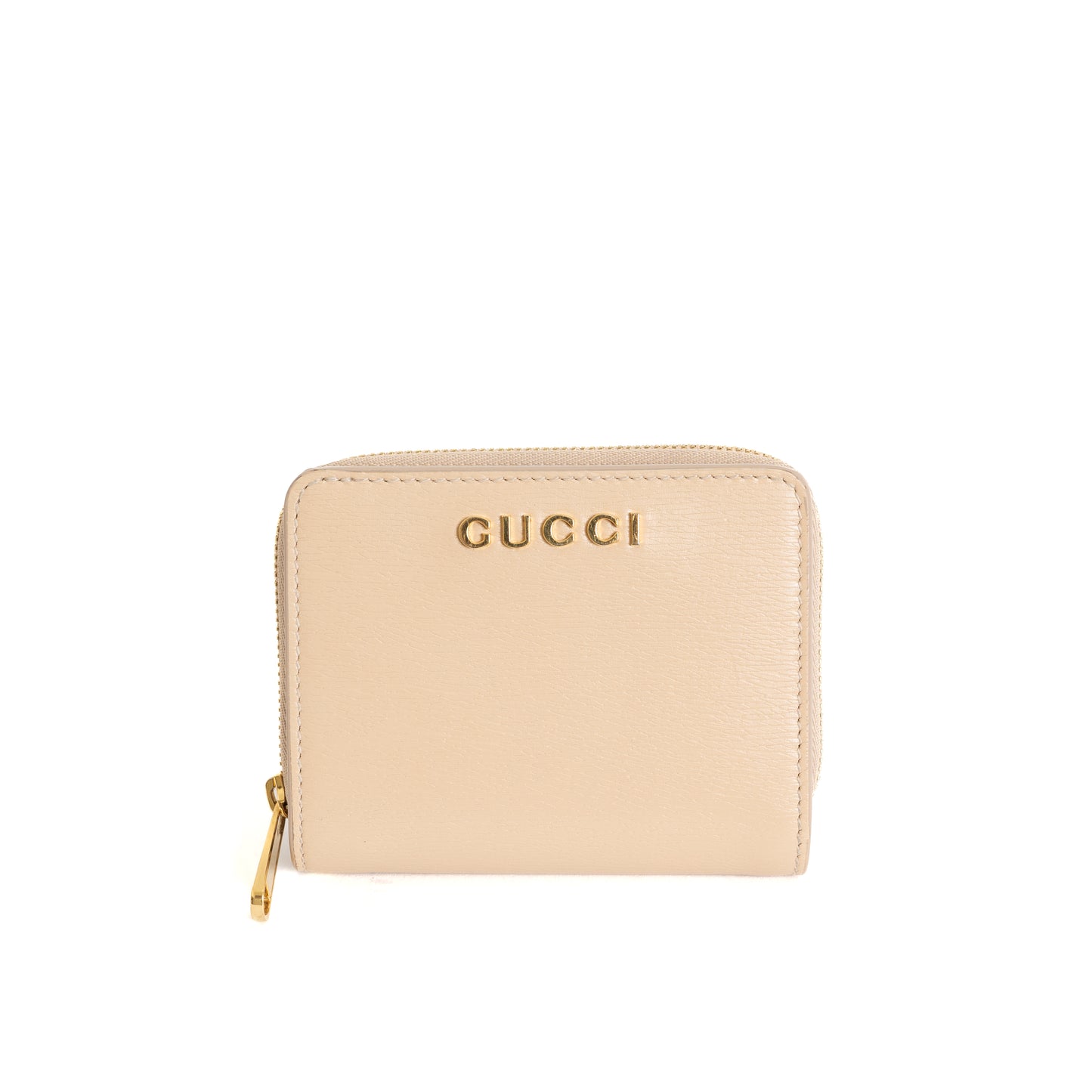 Compact Wallet, Beige GHW 8166