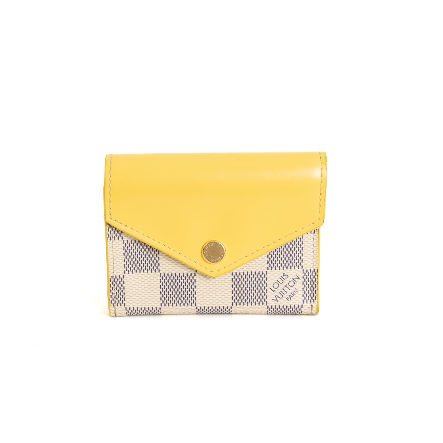 Zoe Wallet, Damier Azur Yellow 8292