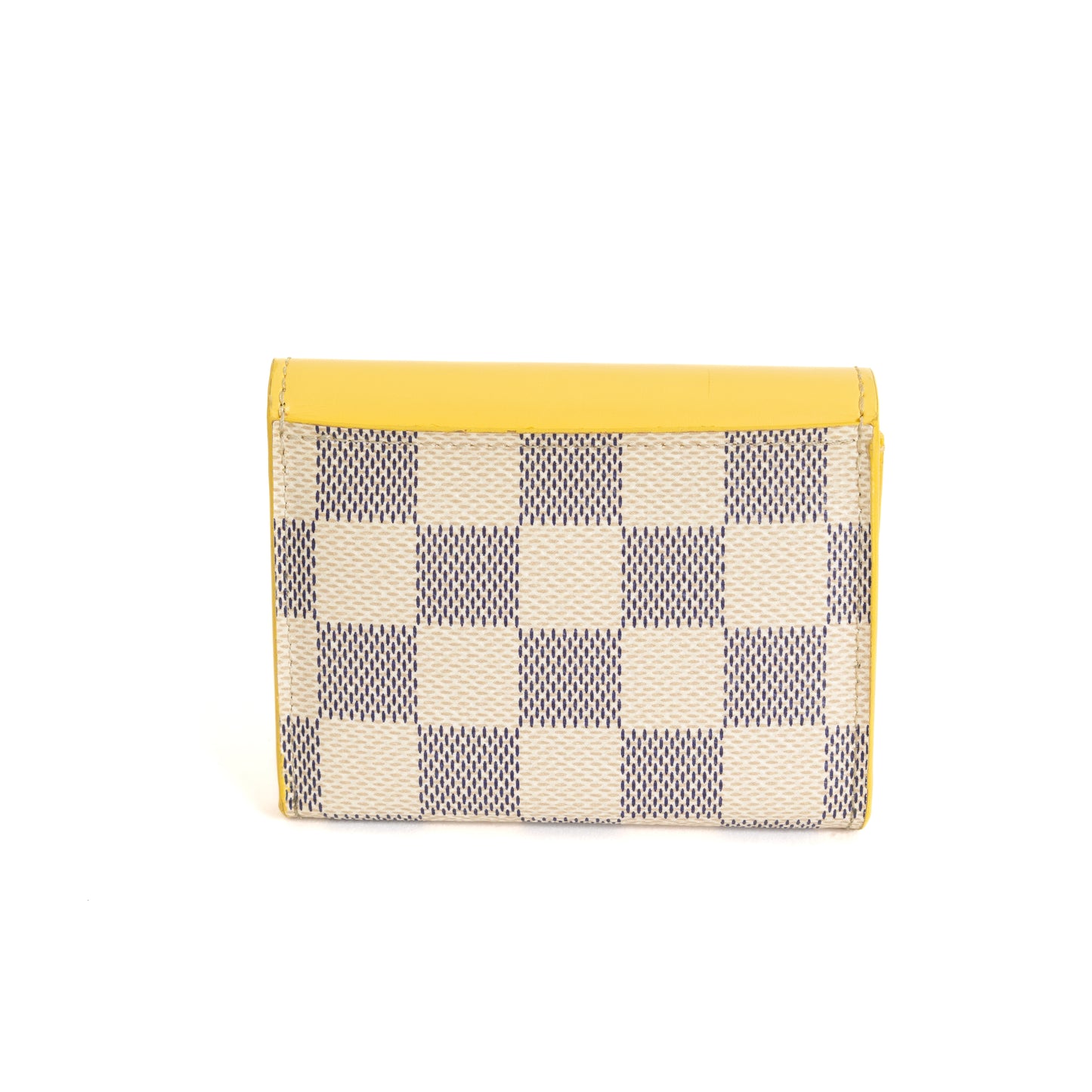 Zoe Wallet, Damier Azur Yellow 8292