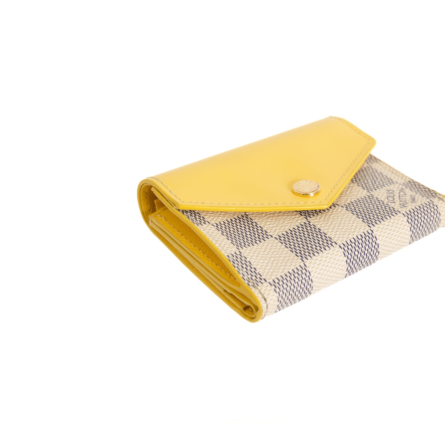 Zoe Wallet, Damier Azur Yellow 8292