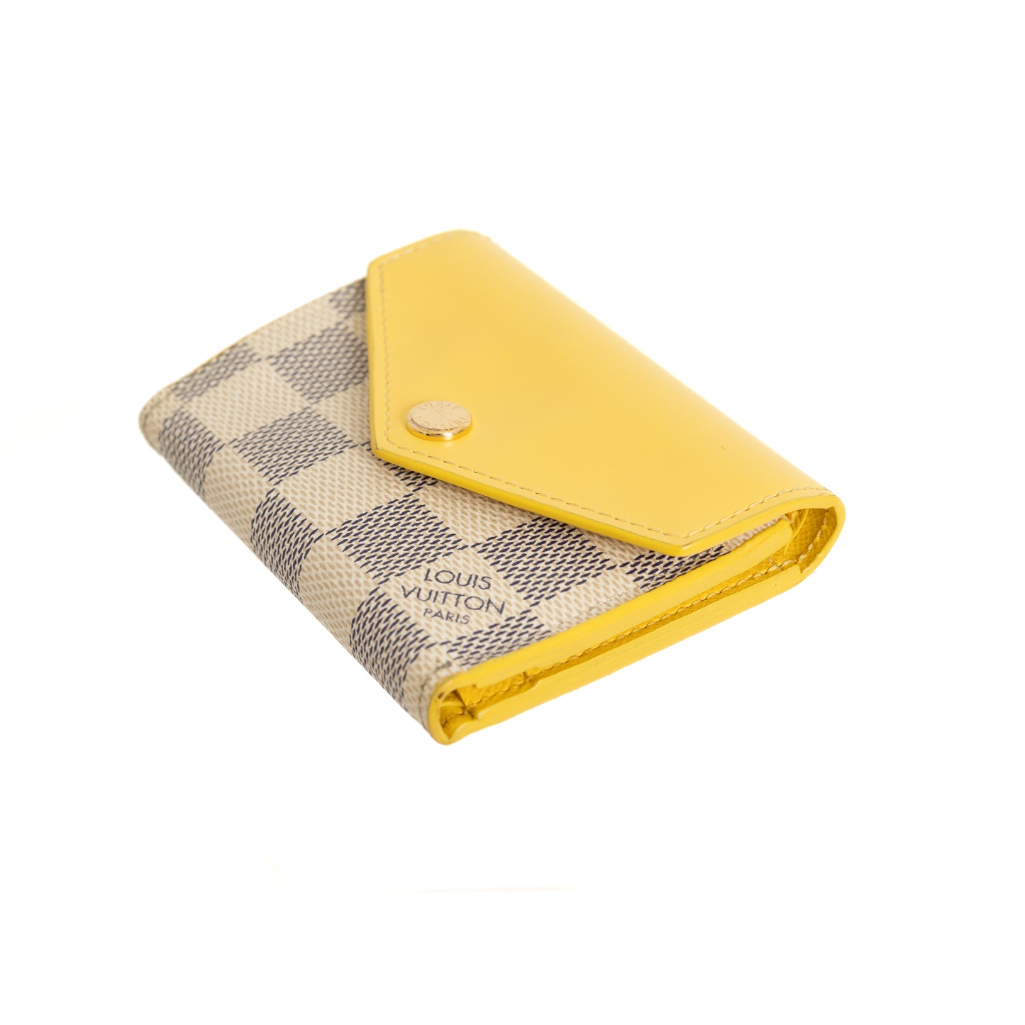 Zoe Wallet, Damier Azur Yellow 8292