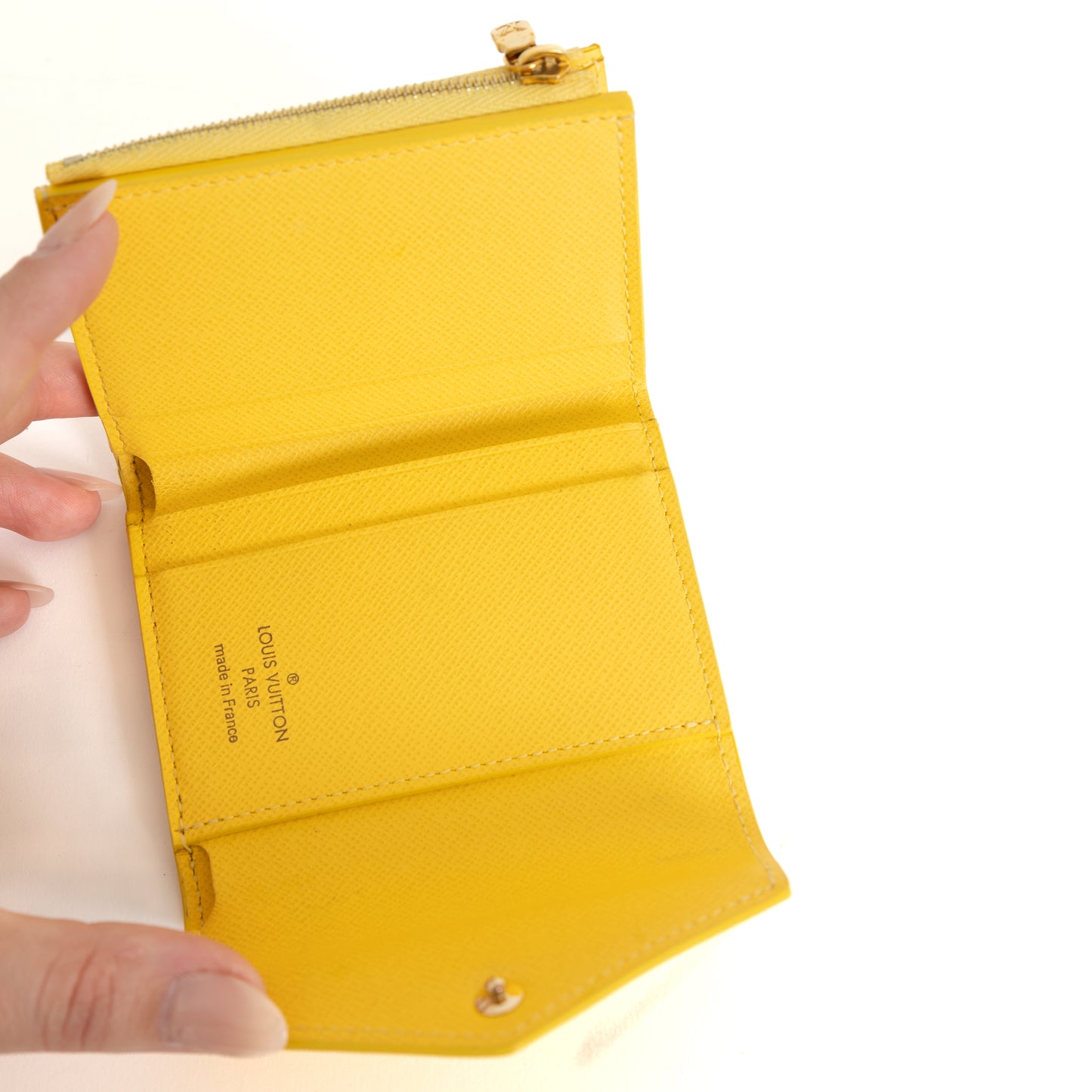 Zoe Wallet, Damier Azur Yellow 8292