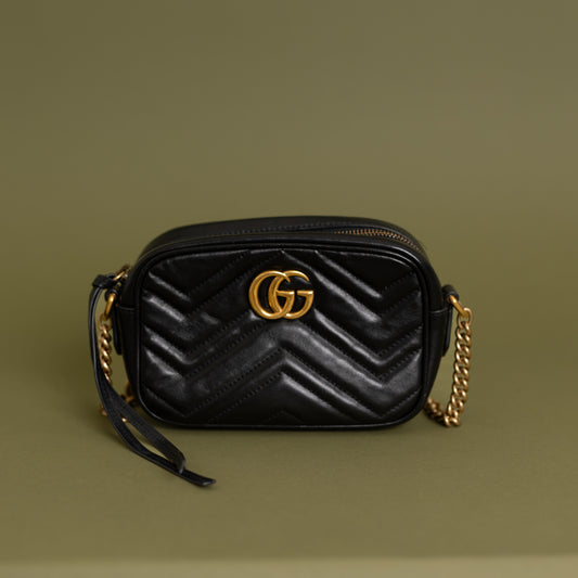 Mini Marmont Camera Bag, Black 9241